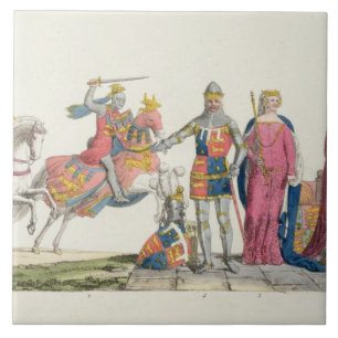 Richard the Lionhart, John of Gaunt, Edward III, Tegeltje