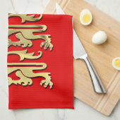 Richard the Lionharts Royal Arms of England Theedoek (Quarter Fold)