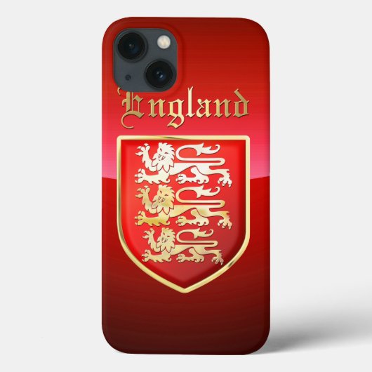 Richard the Lionharts Royal Shield of England Case-Mate iPhone Case (Achterkant)
