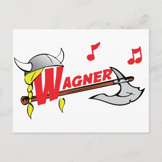 Richard Wagner Briefkaart (Voorkant)