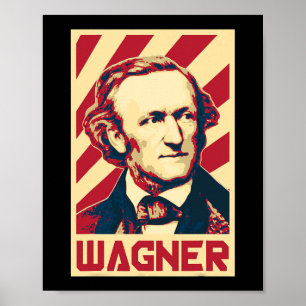 Richard Wagner Classical Music Composer Retro Prop Poster