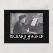 Richard Wagner, componist,  geïnspireerd Briefkaart (Voorkant)