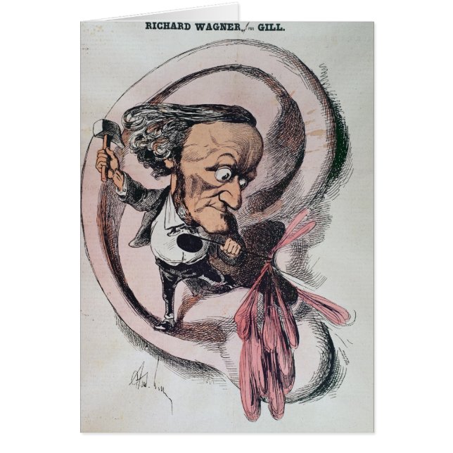 Richard Wagner dédoublant le tambour d'oreille du (Devant)