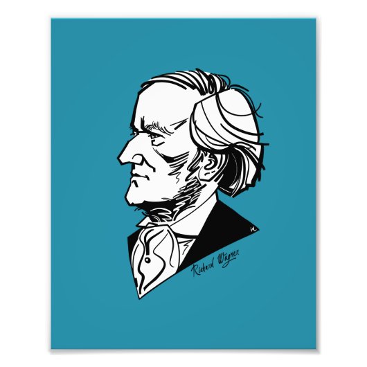 Richard Wagner Foto Afdruk (Voorkant)