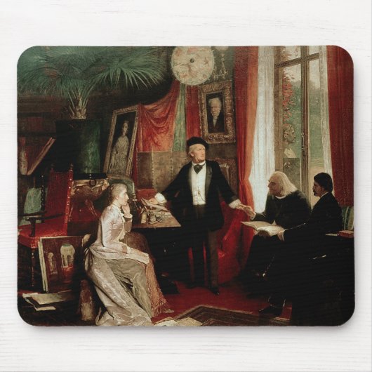 Richard Wagner met Franz Liszt en Liszt's dochter Muismat (Voorkant)