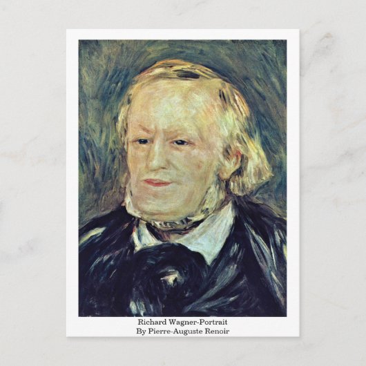 Richard Wagner-Portrait van Pierre-Auguste Renoir Briefkaart (Voorkant)