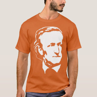 Richard Wagner White op zwart T-shirt