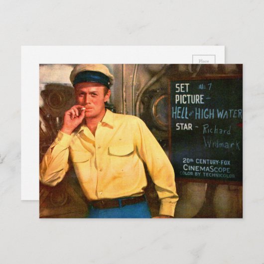 Richard Widmark ad voor Hell and High Water Briefkaart (Voorkant / Achterkant)