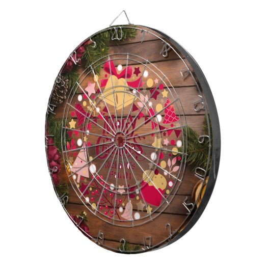 Richard's Family Merry Christmas Dartboard Dartbord (Voorkant Rechts)