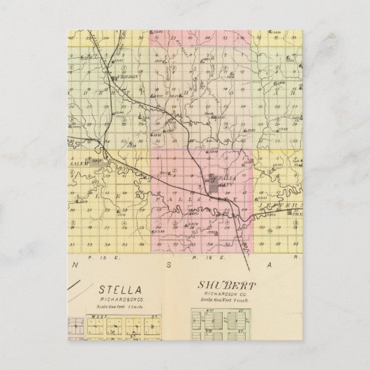 Richardson County, Nebraska Briefkaart (Voorkant)