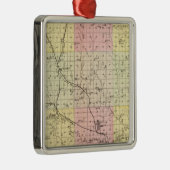 Richardson County, Nebraska Metalen Ornament (Rechts)