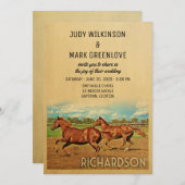 Richardson Texas Faire-part de mariage Hores (Devant / Derrière)