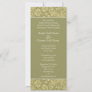 Riche Gris profond Faire-part de mariage de torsad