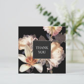 Riche Moody Floral Élégant Merci Carré (Debout devant)
