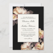 Riche Moody Floral Faire-part de mariage (Devant)