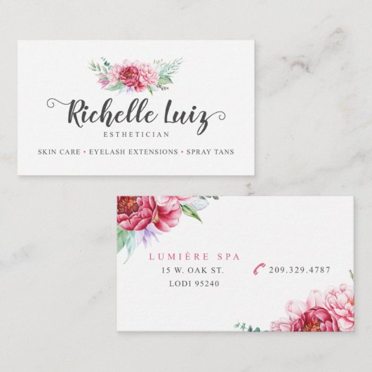 Richelle Luiz Custom Visitekaartjes (Voorkant / Achterkant)