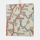 Richfield UT Map Keramisch Ornament (Links)