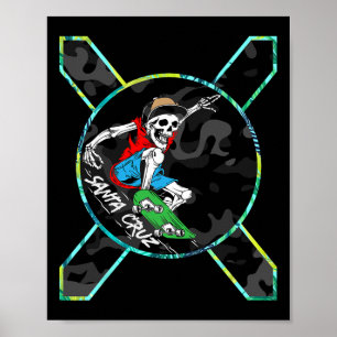 Richhotwave Santa Cruz Skelet Skateboarden Skat Poster
