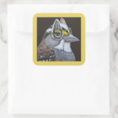 Richie de mus vierkante stickers (Tas)