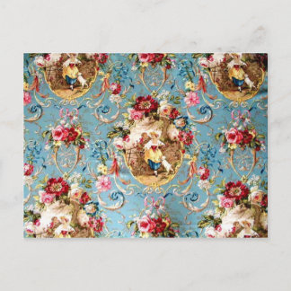 Richloom Fragonard Cornflower Blue Frans land  Briefkaart