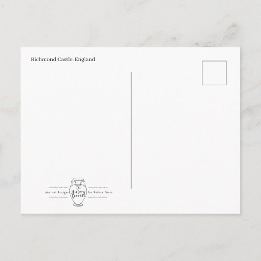 Richmond Castle Postcard Briefkaart (Achterkant)