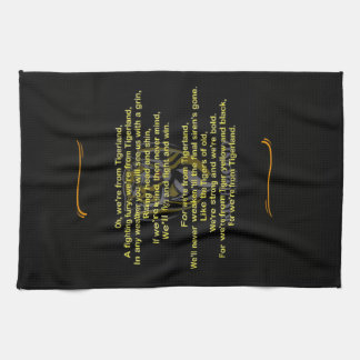 Richmond Football Club Theme Song op Tea Towel Theedoek