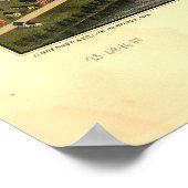 Richmond Maine 1878 Antiek Panorama Poster (Hoek)