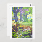  Richmond Park Engeland Reisposter Briefkaart (Voorkant / Achterkant)