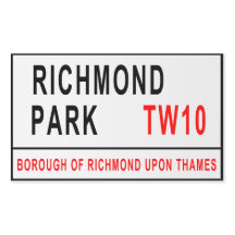 Richmond Park London Street Sign
