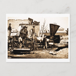 Richmond & Petersburg RR Ruins Richgem VA 1 april Briefkaart