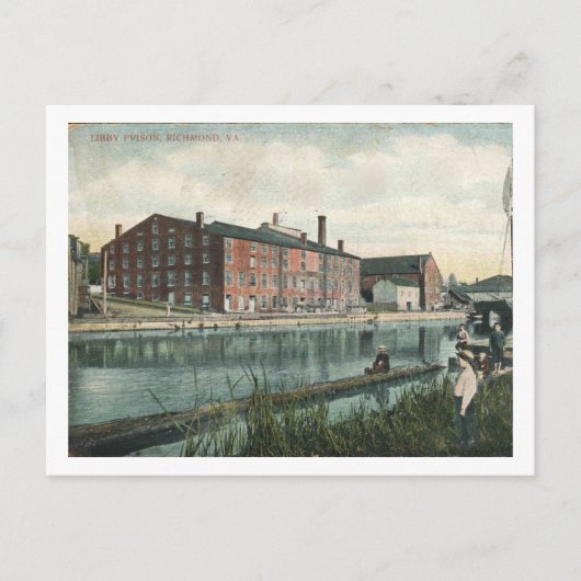 Richmond VA, 1909 Libby Prison, geïnspireerd Briefkaart (Voorkant)