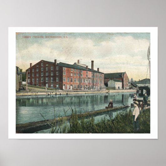 Richmond VA, 1909 Libby Prison, geïnspireerd Poster (Voorkant)