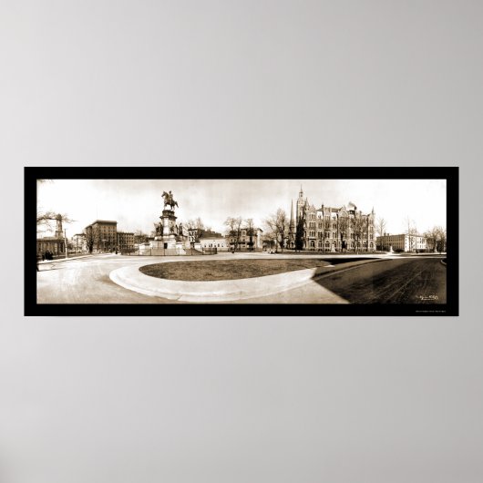 Richmond, VA Capitol Foto 1909 Poster (Voorkant)