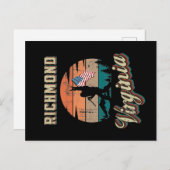 Richmond Virginia Briefkaart (Voorkant / Achterkant)