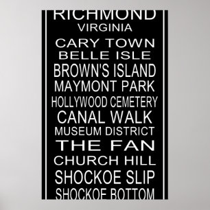 Richmond Virginia Bus rol Poster