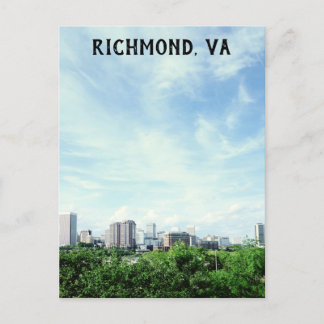 Richmond Virginia City Skyline Travel Photo Briefkaart