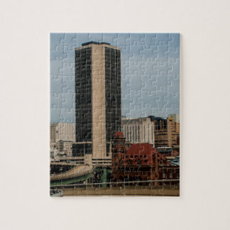richmond virginia historisch centrum bij spoorweg legpuzzel