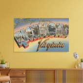 Richmond, Virginia - Large Letter Scenes 4 Canvas Afdruk (Insitu (Woonkamer))
