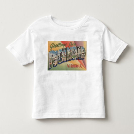 Richmond, Virginia - Large Letter Scenes Kinder Shirts (Voorkant)