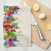 Richmond Virginia Skyline Theedoek (Quarter Fold)