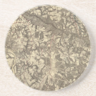 Richmond, Virginia Zandsteen Onderzetter