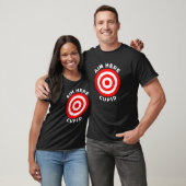 Richt hier Cupido doel pijl pijl schieten bullseye T-shirt (Unisex)