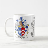 Richter Family Crest op een mok (Links)
