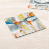 Richting I Vierkante Kartonnen Onderzetter (Schuin)