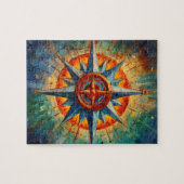 Richting in Chaos (Kompas Roos) Legpuzzel (Horizontaal)