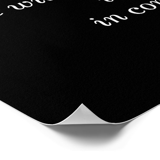 Richting van zijn dromen - Thoreau citaat -kunstpr Poster (Hoek)