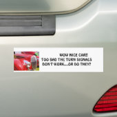 richtingaanwijzers bumpersticker (Op auto)