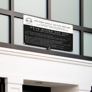 Richtsnoeren voor heropening tattoo spandoek