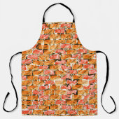 Rick-achtige tekening met heldere tinten schort (Voorkant)