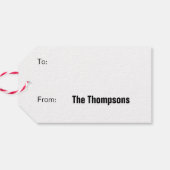 Rick and Morty | Christmas Reindeer Sleigh Pattern Cadeaulabel (Achterkant Horizontaal)